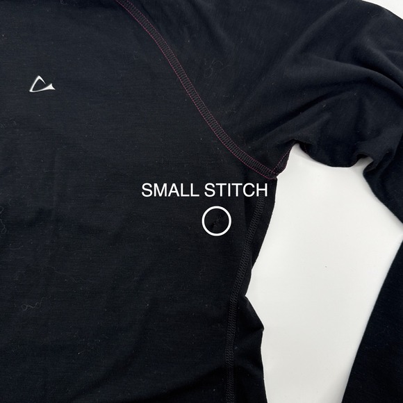 Paradox Merino Blend Quarter Zip Long Sleeve Thumbhole Shirt Base Layer XL Black - Picture 5 of 9